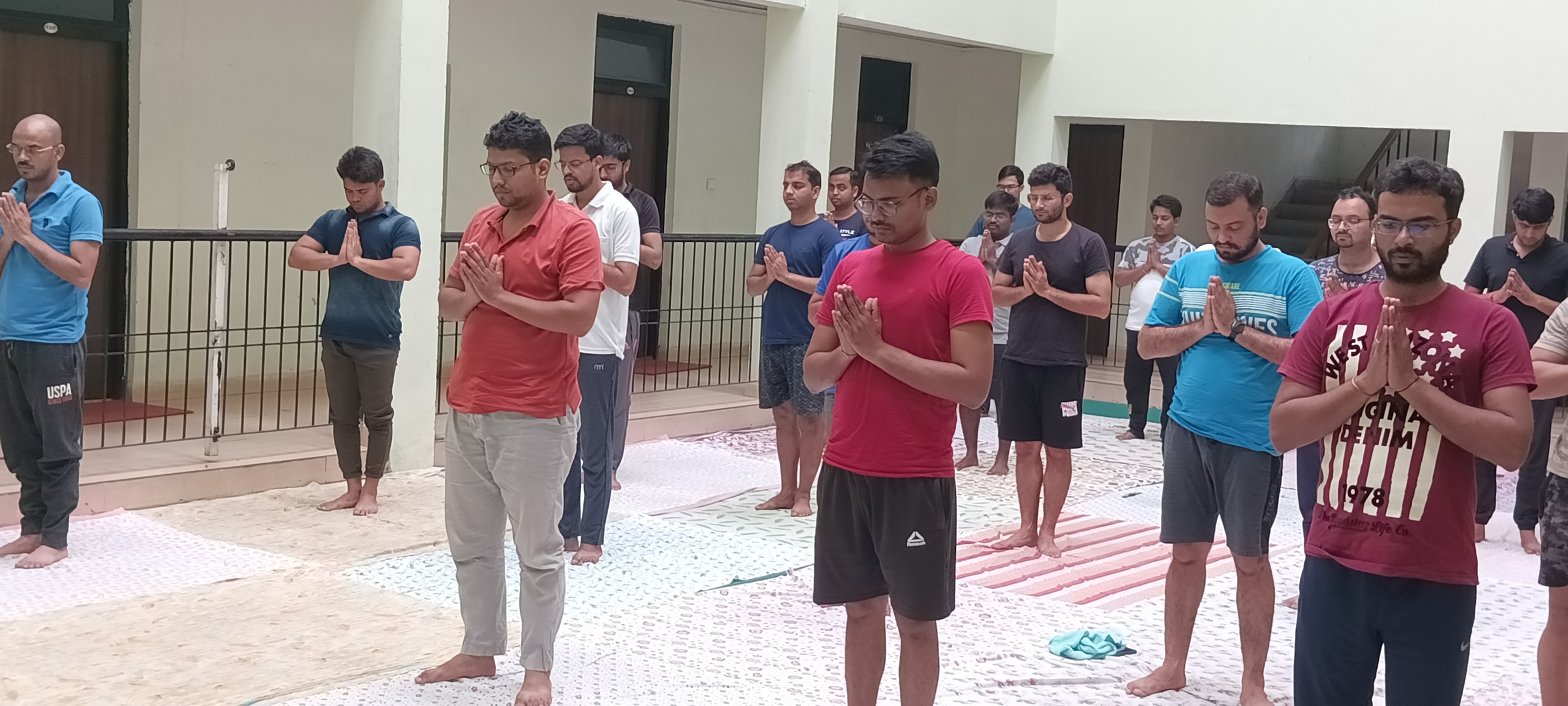 DRAAOs  attending Yoga Session during Induction Training