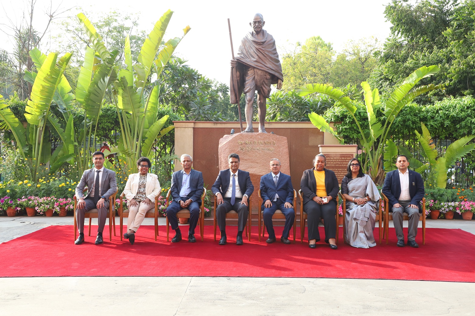 Comptroller & Auditor General of India Mr. K. Sanjay Murthy with Auditor General of Seychelles Mr. Gamini Herath and delegates from SAI Seychelles for the study visit to SAI India