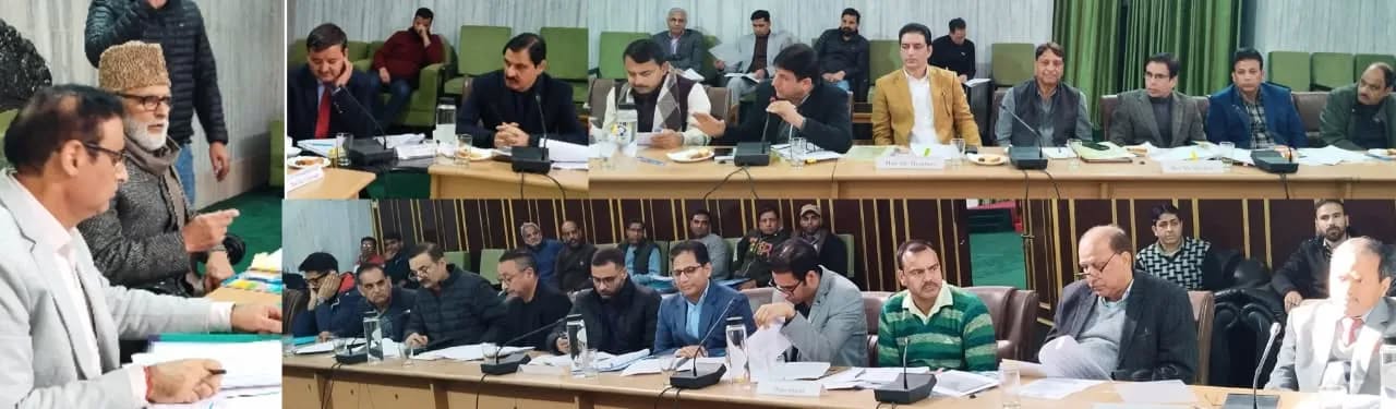 A meeting of the Committee on Public Undertakings (PUC) of the Jammu and Kashmir Legislative Assembly was held under the chairmanship of Sh. Ali Mohammad Sagar  to discuss and examine the Audit Paras pertaining to the Public Works Department (PWD) and Jammu and Kashmir Projects Construction Corporation (JKPCC)