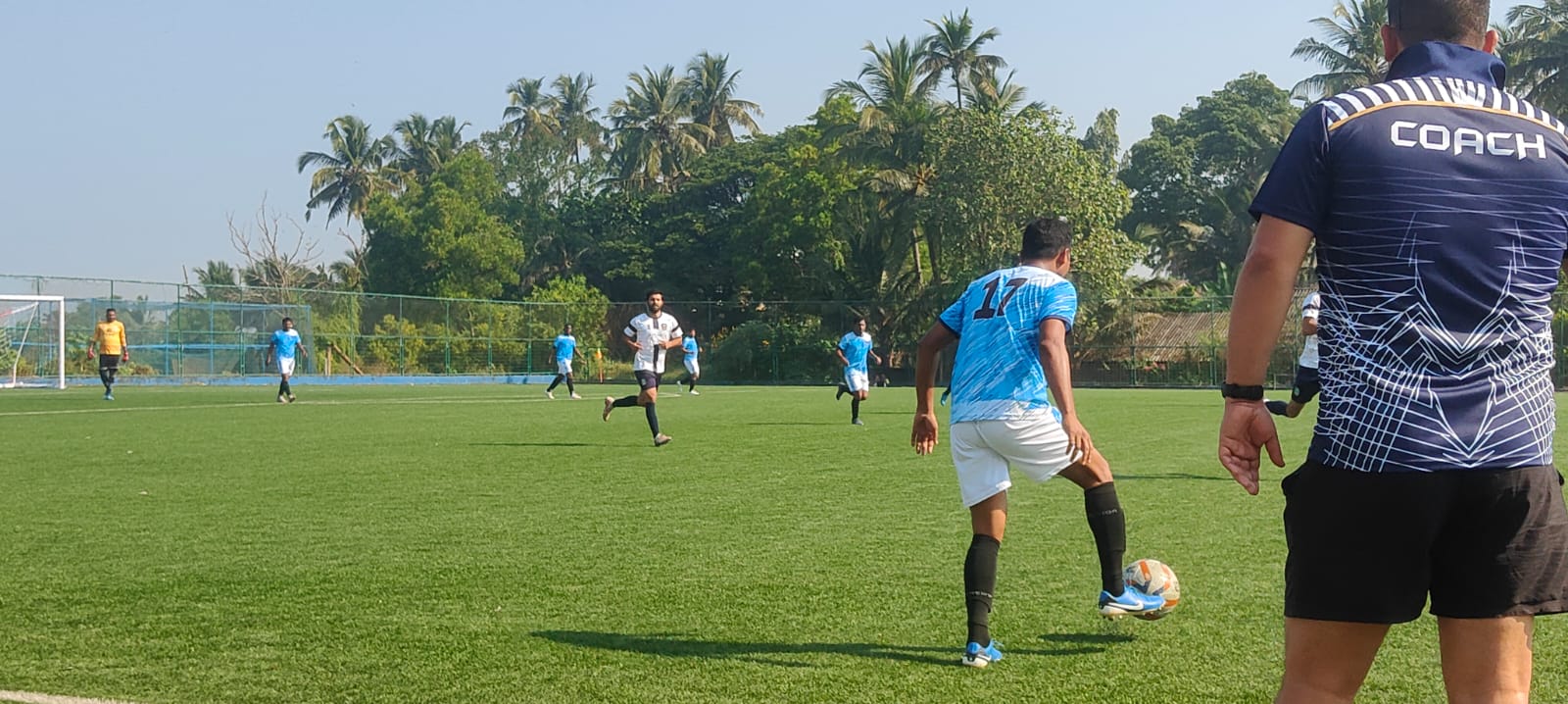 RSB J&K in action against RSB Bhubaneswar at Santa Cruz Stadium, Goa — game on! 