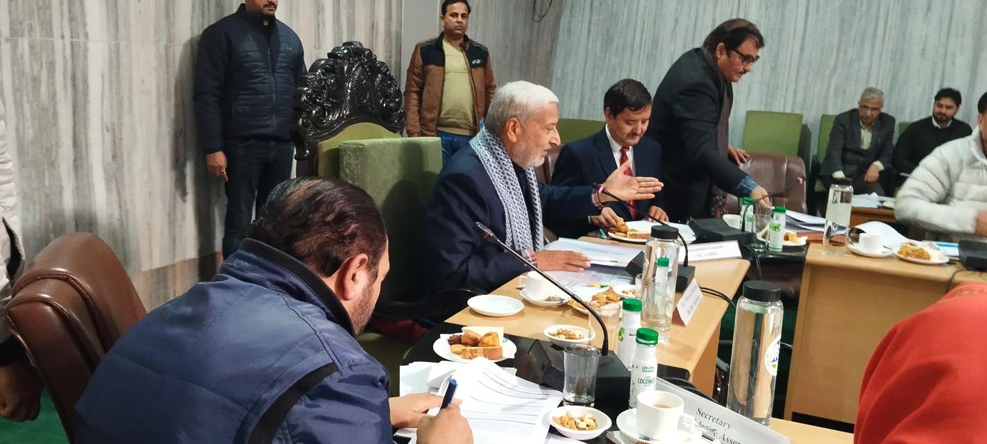 Shri Sham Lal Sharma chaired the meeting of the Public Accounts Committee to review CAG paras related to the Rural Development Department on 22/12/2025