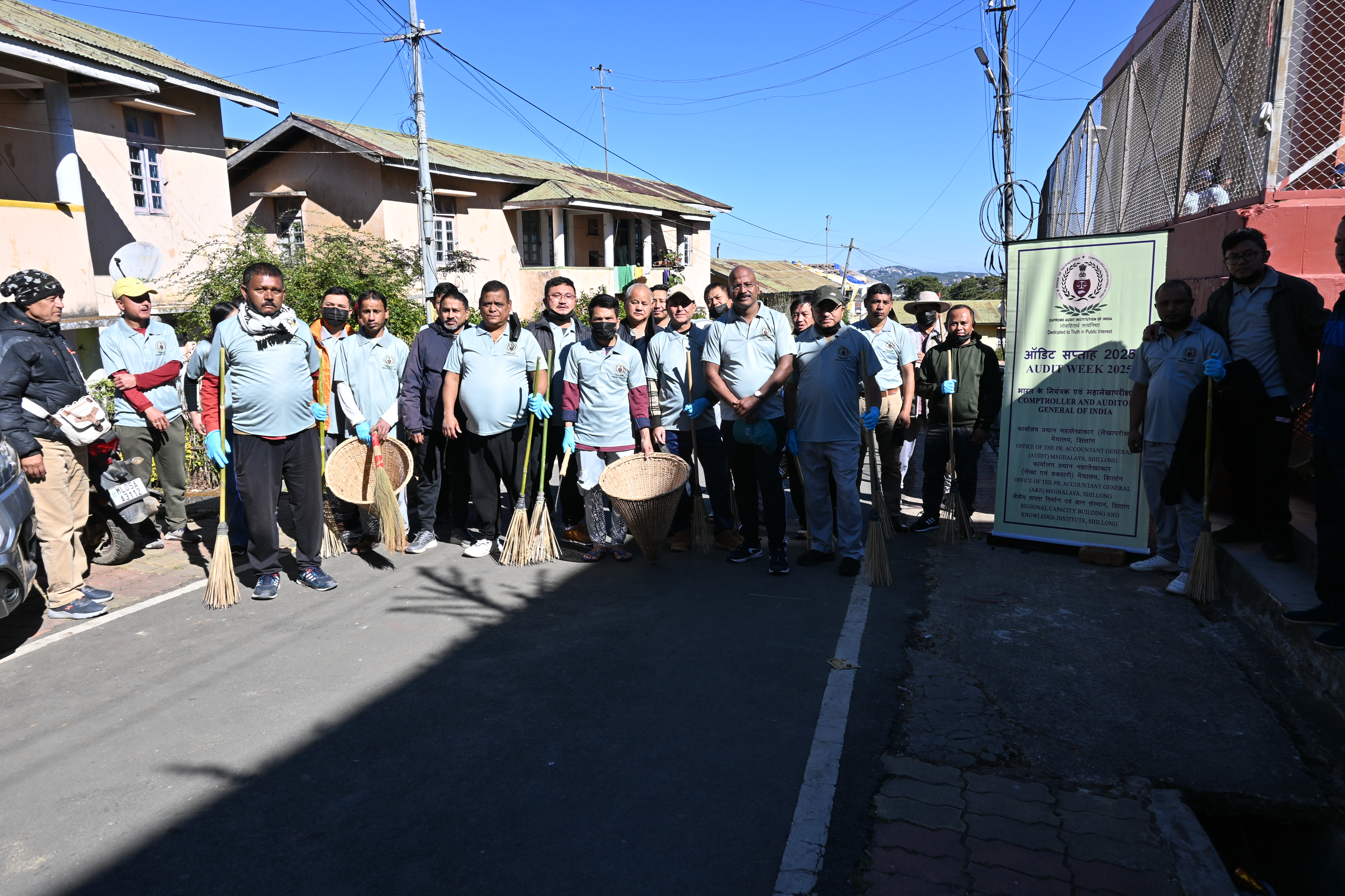 Cleaning Drive 2025 at Audit and Accounts Estate Motinagar