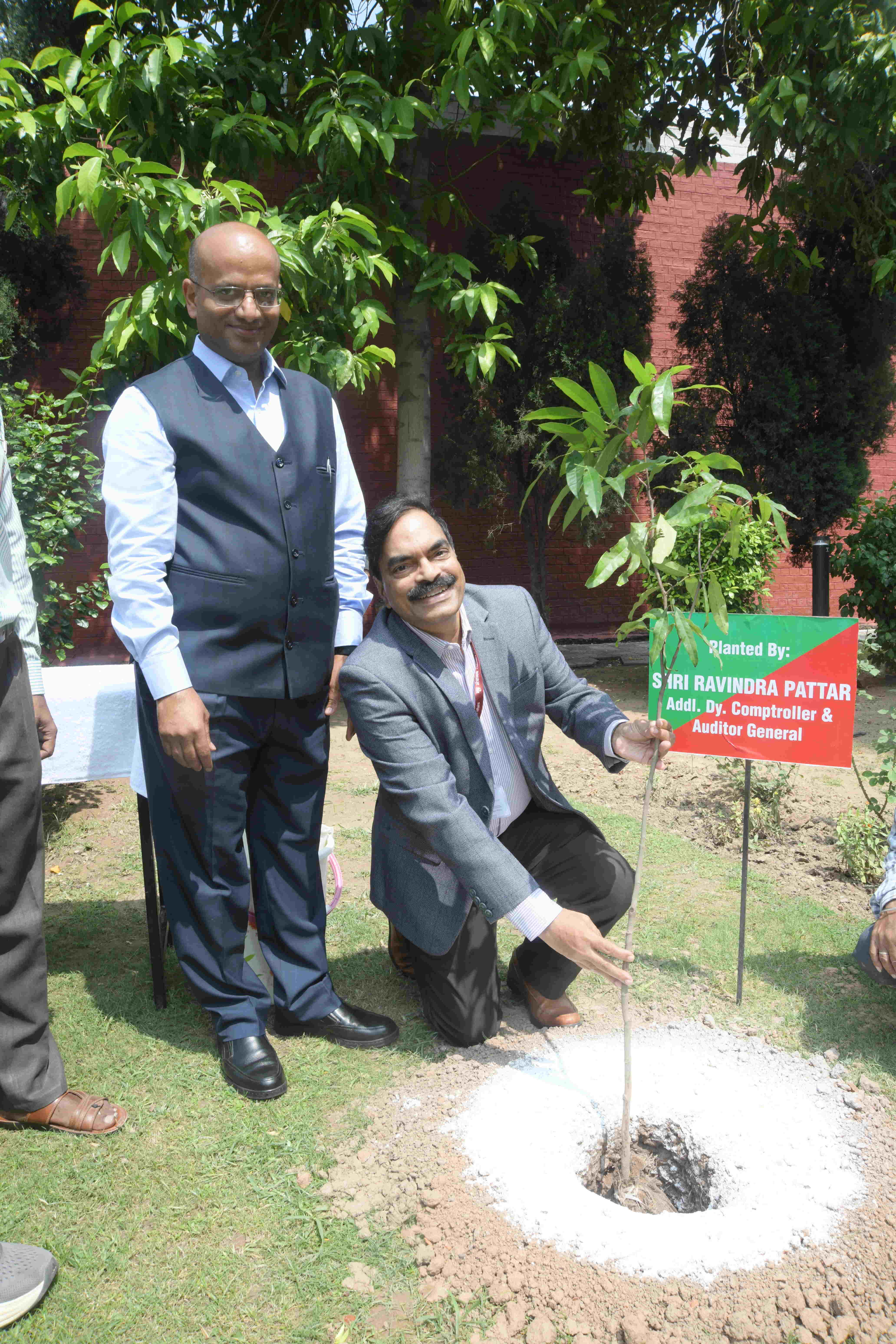 Plantation by Sh. Ravindra Pattar, IA&AS, ADAI (NR) in the office premises