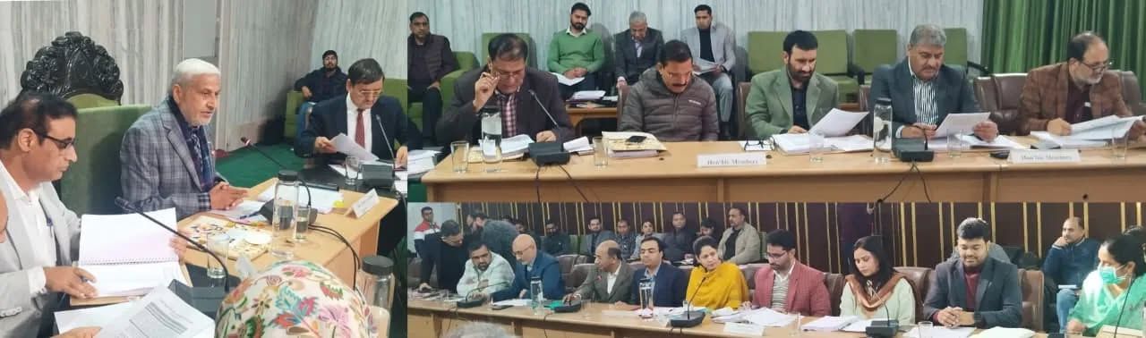 PAC meet 15.12.2025 ,Sh. Sham Lal Sharma  chaired a meeting of the Public Accounts Committee (PAC) to examine various CAG audit paras related to the Housing and Urban Development Department (H&ampampUDD)