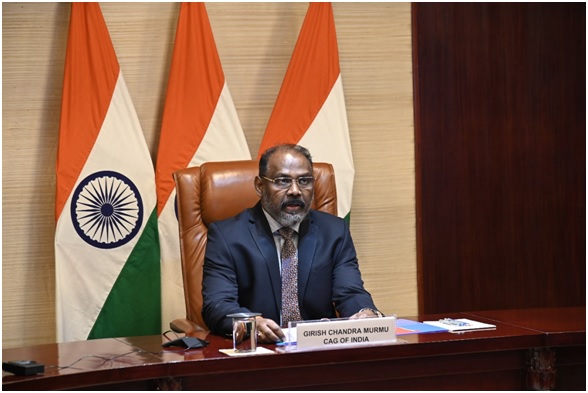Comptroller and Auditor General of India, as WGITA Chair, delivering Opening Remarks during the WGITA e-Seminar on "Auditing e-procurement systems" on 24.05.2022